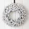 Glitzhome® Pre-Lit Flocked Christmas Wreath & Garland Set with Timer, 3 Functions